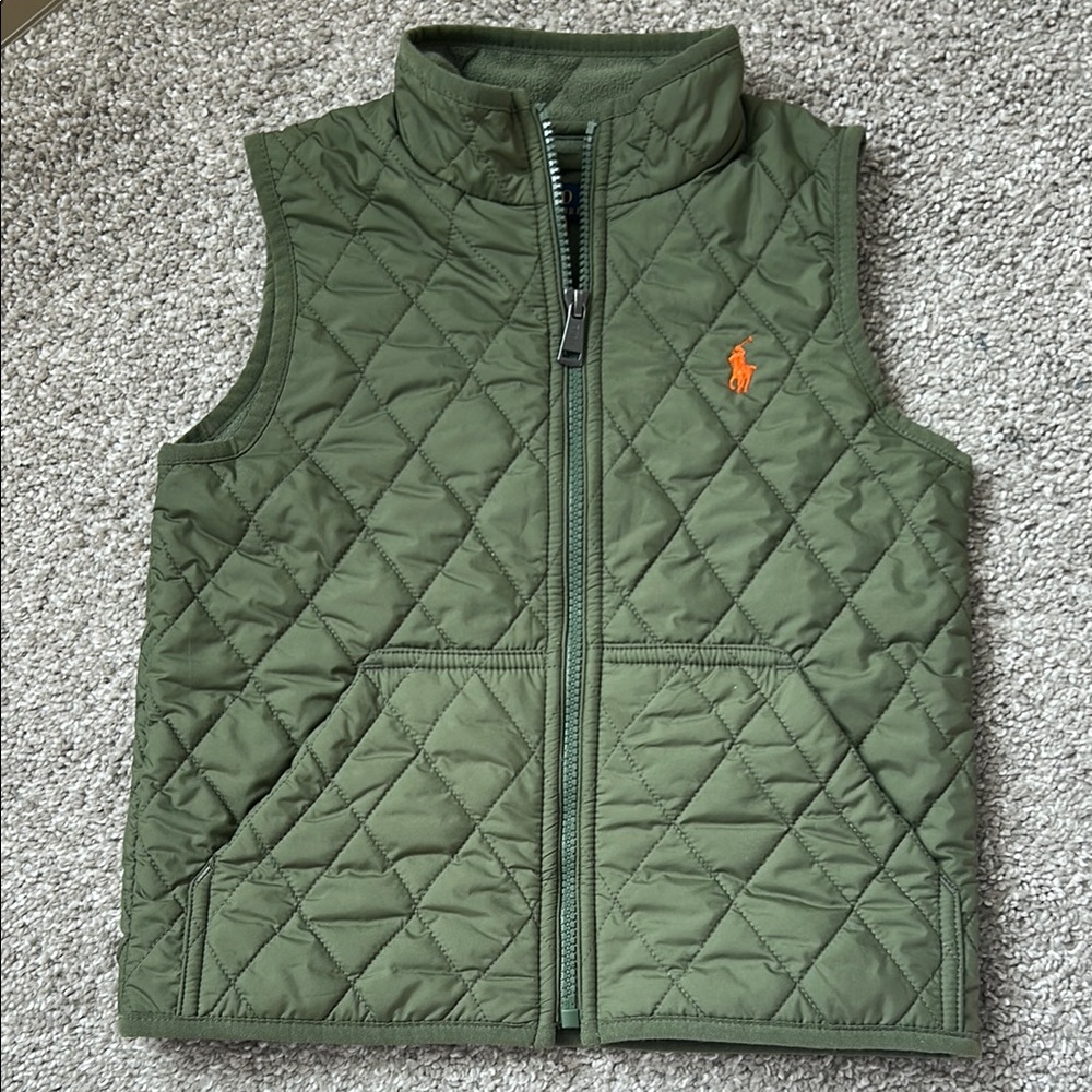 Polo Ralph Lauren Kids Green Quilted Vest